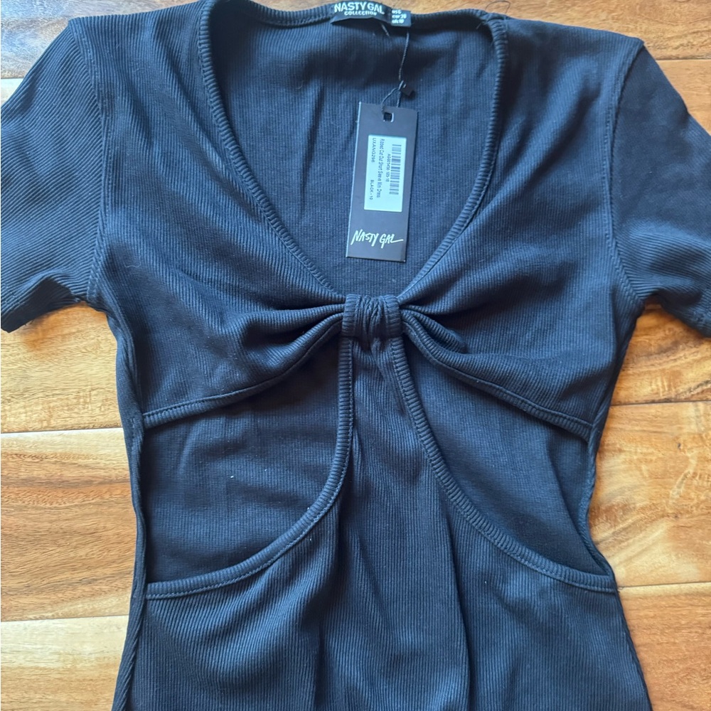 Nasty Gal Black Mini Dress - Picture 2 of 8